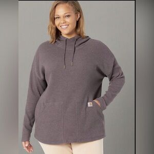 Carhartt Womens Relaxed Fit
Long-Sleeve Hooded Thermal Shirt
Lilac Sz L